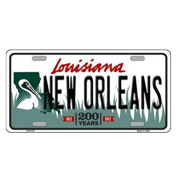 Metal License Plate Frame Vinyl Insert New Orleans Proud to Call It Home Metal License Plate Frame Vinyl Insert New Orleans Proud to Call It Home